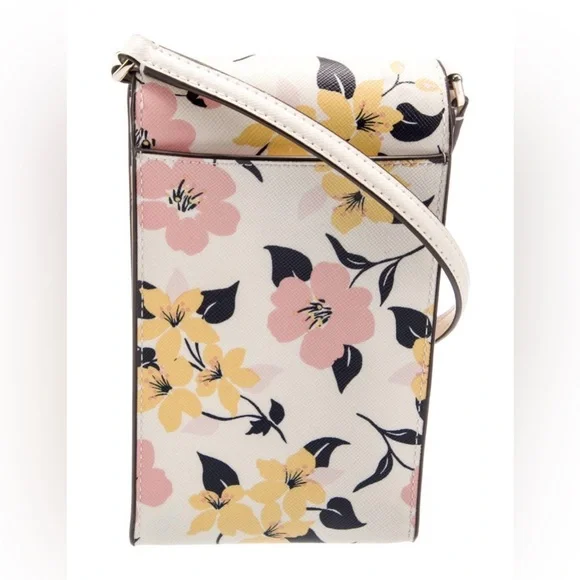 Kate Spade Floral Crossbody Bag - Cream, Pink, Yellow, Black - Picture 4 of 8